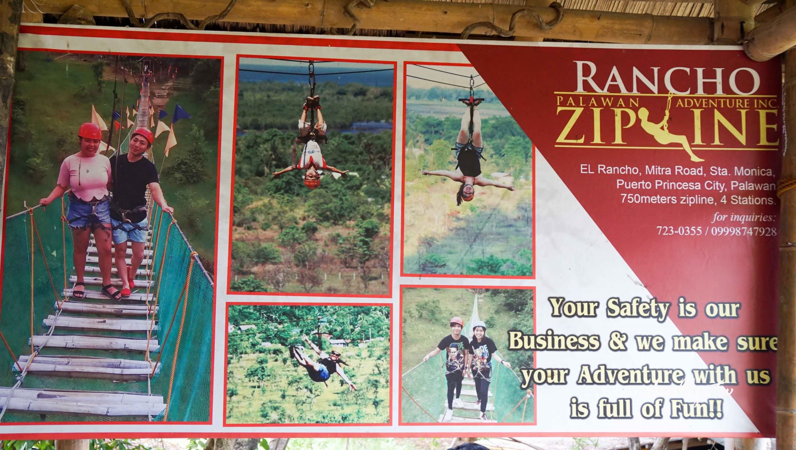 菲律賓巴拉望公主港親子行程：在蜜都拉之家Mitra’s Ranch玩空中滑索Rancho Zipline！