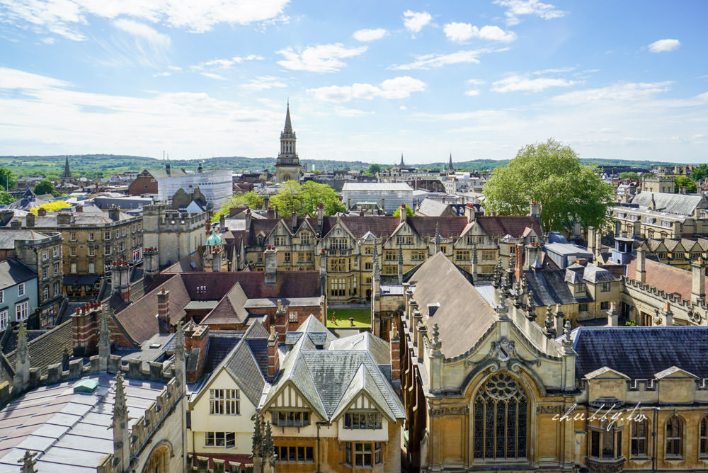 牛津景點推薦：聖瑪麗教堂大學塔樓(University Church of St Mary the Virgin)，俯瞰牛津城的最佳地點！