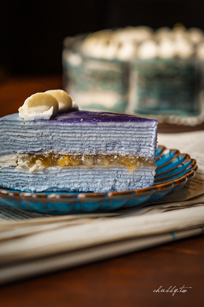 台北人氣千層蛋糕【皮皮PP手作千層】插旗宜蘭百年古蹟《藍屋》，限定『海洋千層』竟然有藍色千層蛋糕？
